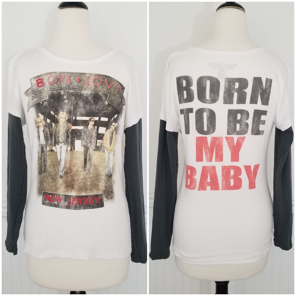 RARE! Bon Jovi 2008 Tour Band Tee Shirt Size M
